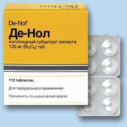 Де-Нол: инструкция по применению лекарства, аннотация, аналоги препарата, дозы