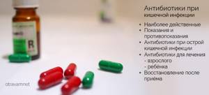 Антибиотики при кишечной инфекции у детей - список антибактериальных препаратов