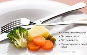 Питание при кишечной инфекции: что можно и нельзя кушать, меню